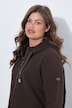 Strucktur-Sweatjacke, Langarm, Kapuze