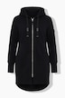 Strucktur-Sweatjacke, Langarm, Kapuze