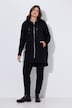 Strucktur-Sweatjacke, Langarm, Kapuze