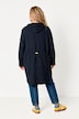 Strucktur-Sweatjacke, Langarm, Kapuze
