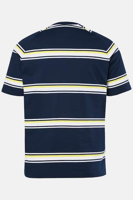 Schlafanzug, Homewear, kurzer Zweiteiler, T-Shirt, Ringel-Shorts, bis 8 XL