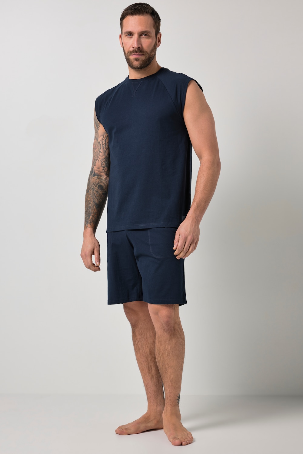 pysjamas, hjemmeklær, kort todelt, singlet, shorts, opptil 8 XL