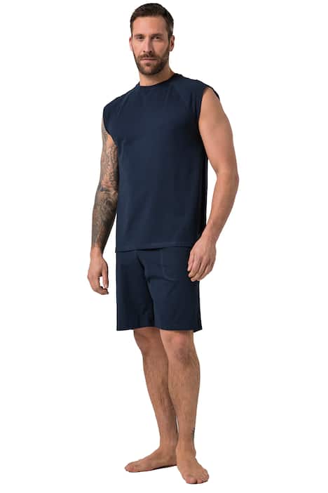 pyžamo, domácí oblečení, krátká dvoudílná souprava, top bez rukávů, šortky, do velikosti 8XL