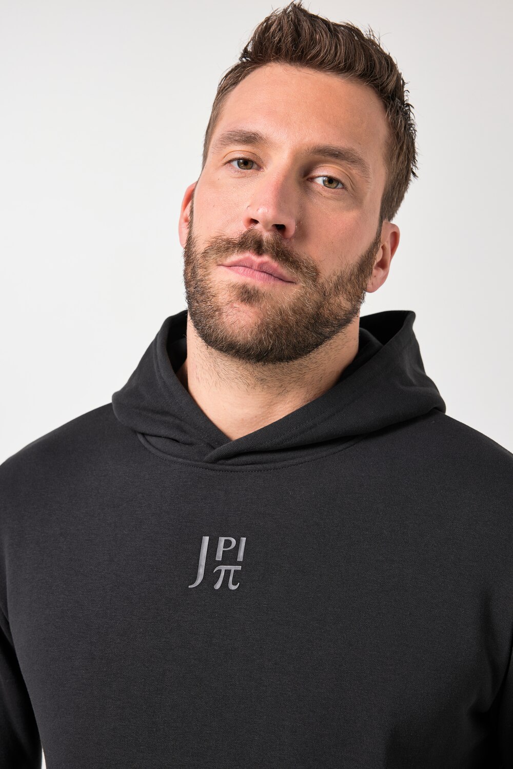 Stora storlekar Hoodie, Her, svart, storlek: 6XL, Bomull/Polyester, JAY-PI