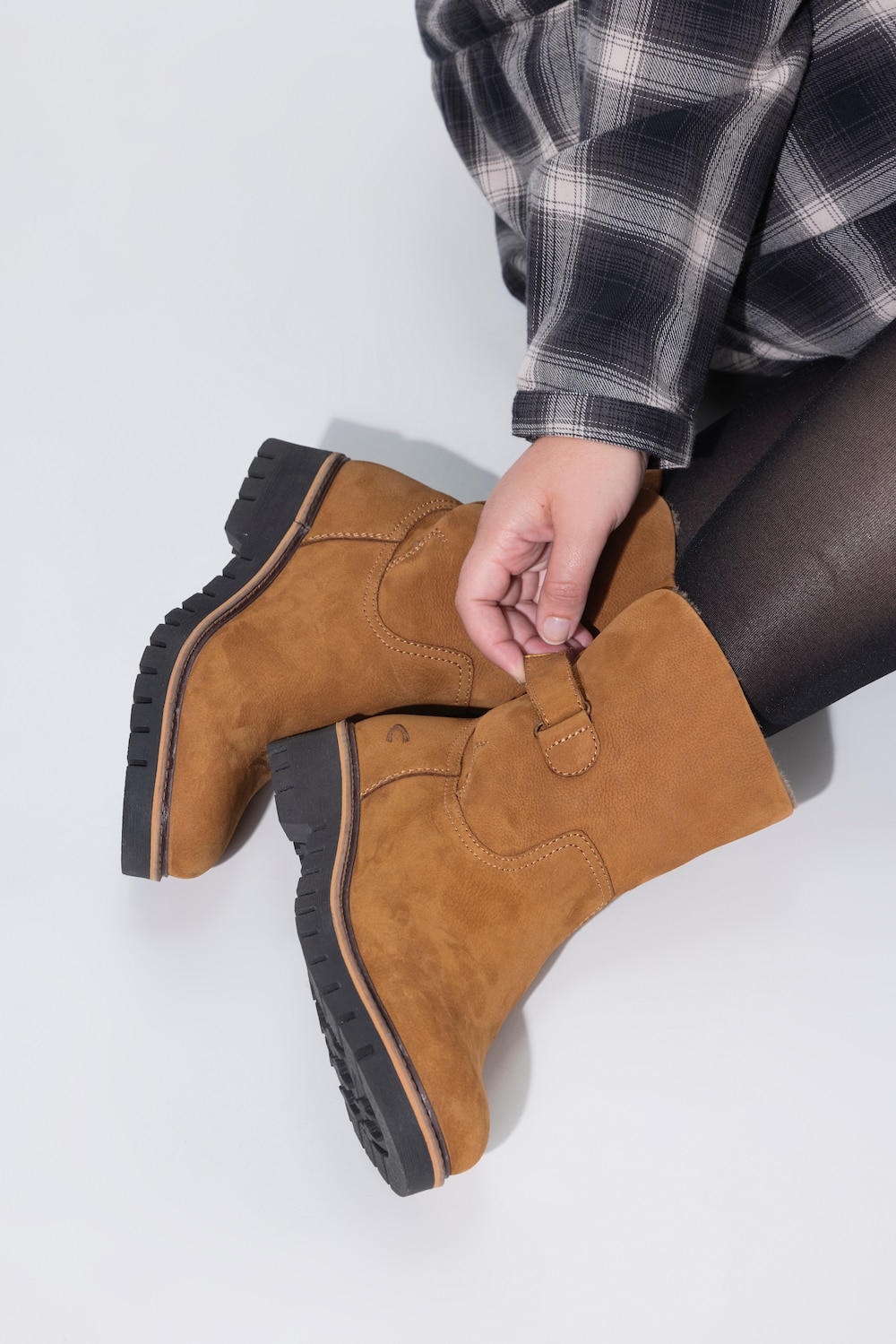 Camel Active leren boots, warme voering, wijdte G