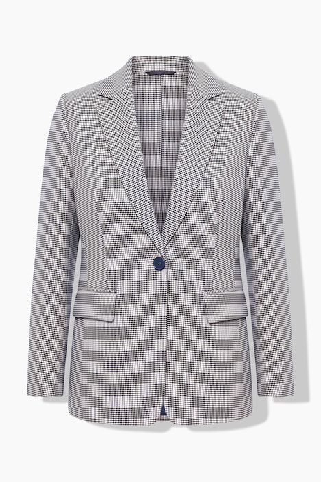 Blazer, geruit, reverskraag, lange mouwen