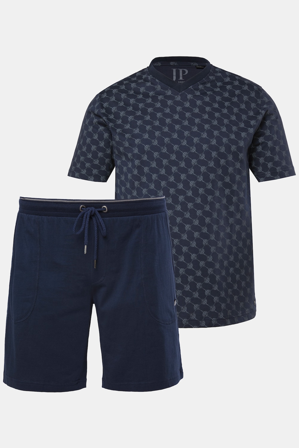 Pyjama JP 1880 2 pièces (T-shirt + pantalon), collection Homewear - jusqu'au 8 XL