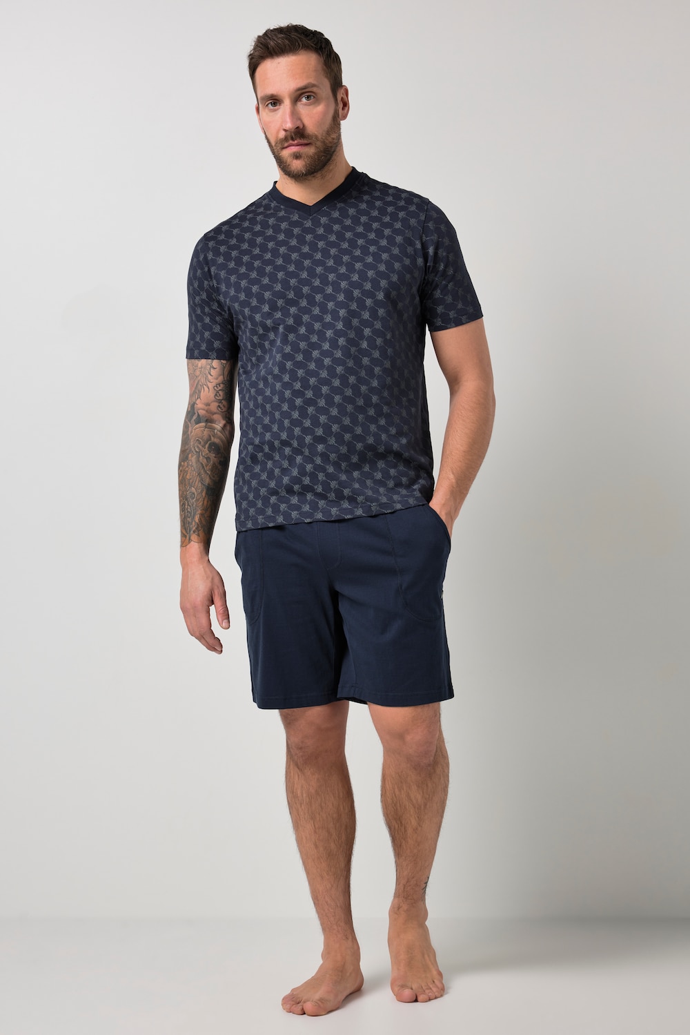 JP1880 Schlafanzug, Homewear, Zweiteiler, bis 8 XL