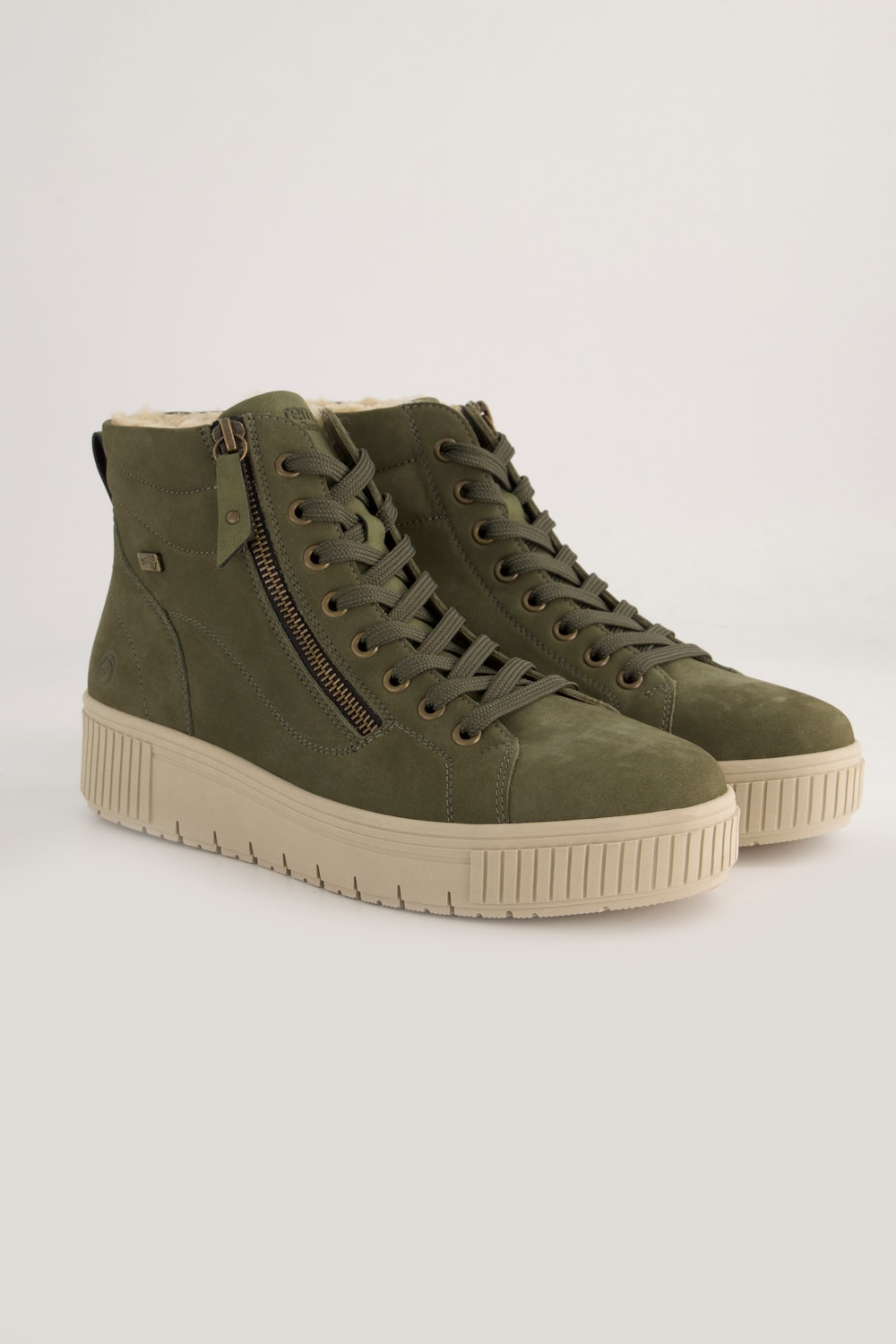 Remonte leren boots, verwisselbaar voetbed, wijdte G