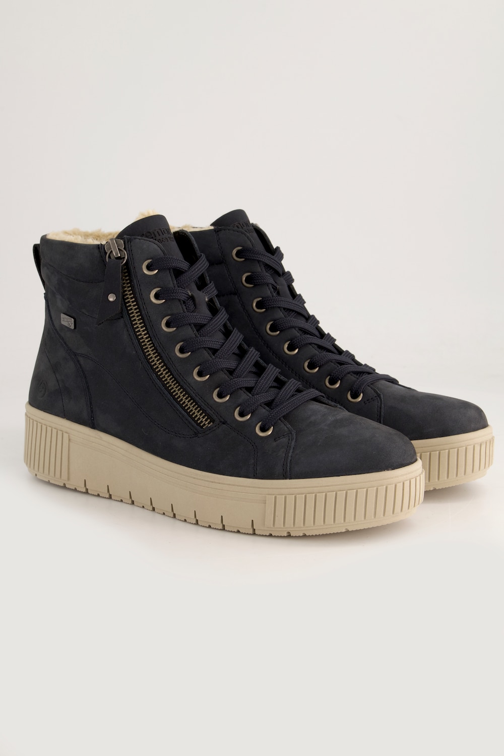 Remonte Lederboots, Damen, blau, Größe: 38, Sonstige/Leder/Synthetische Fasern, Ulla Popken