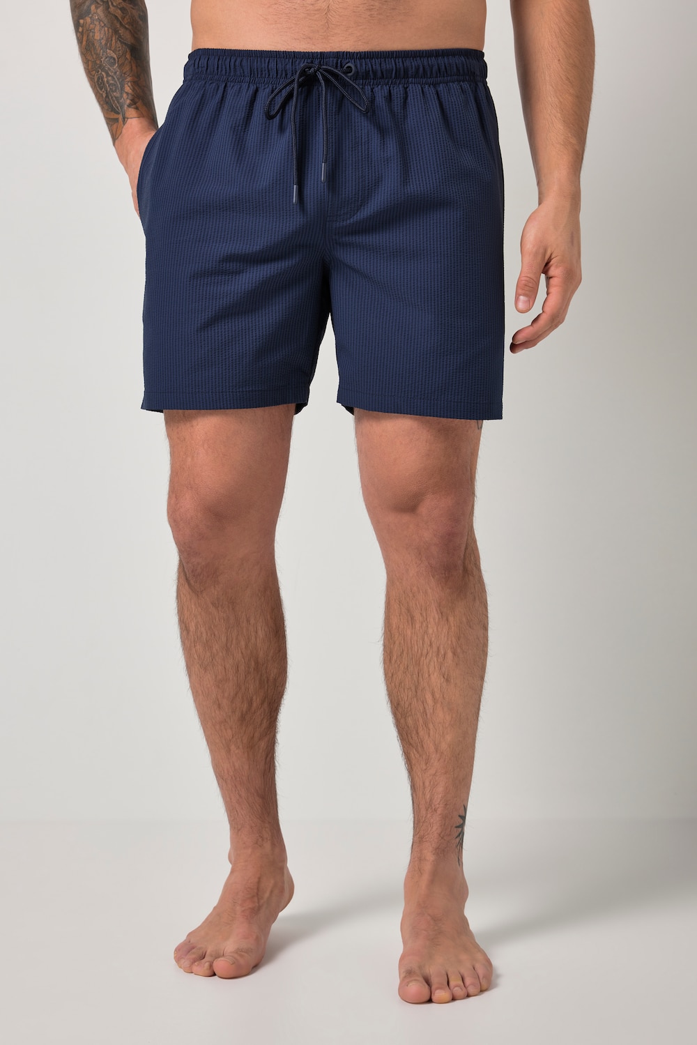 JAY-PI Badeshorts, Beachwear, Seersucker-Struktur, QuickDry, Elastikbund, bis 8 XL