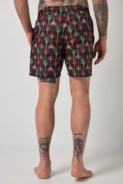 Badehose, Beachwear, Alloverprint, bis 8 XL