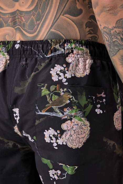 Kąpielówki JAY-PI, moda plażowa, nadruk na całej powierzchni, do rozm. 8 XL