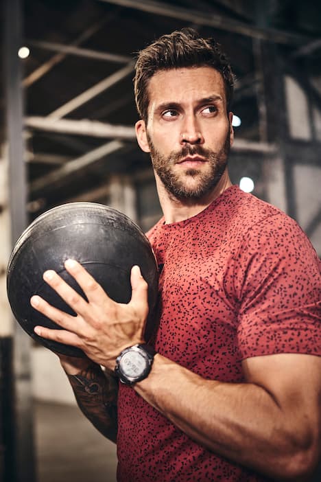 JAY-PI FLEXNAMIC® T-shirt, Fitness, Kortærmet, Mønstret, QuickDry / Hurtigtørrende, op til størrelse 7XL