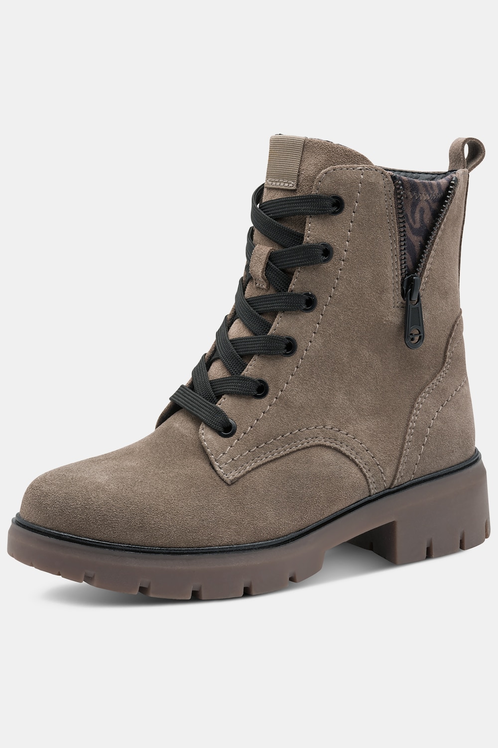 Tamaris Leder-Stiefeletten, Wechselfußbett, Komfortweite