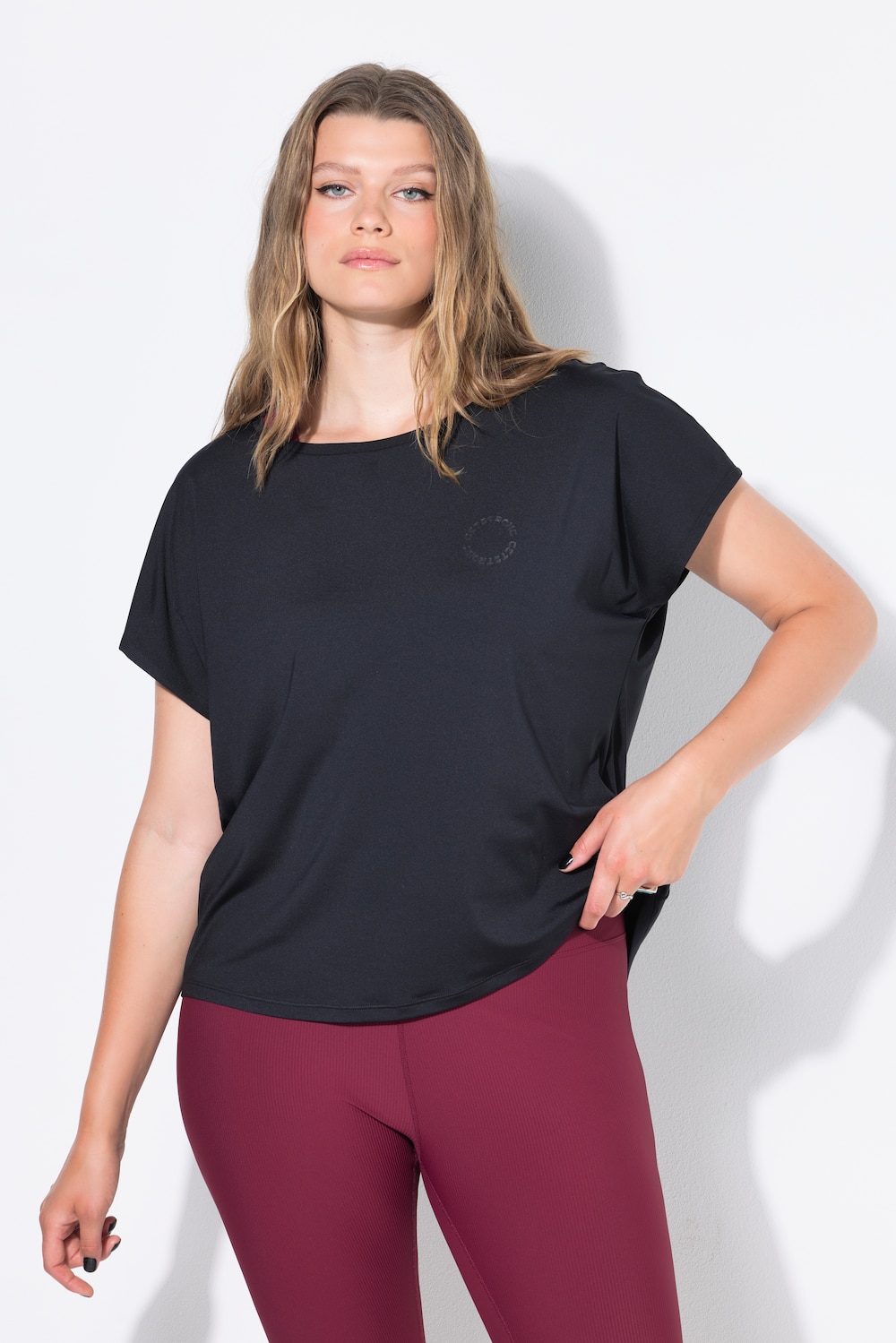Sport-Top, oversized, Prints vorne und hinten