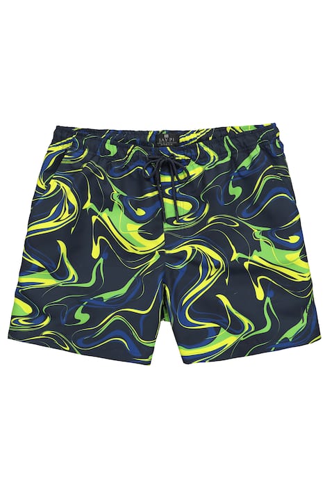 plavky, celoplošný vzor, elastický pas, až do 8 XL