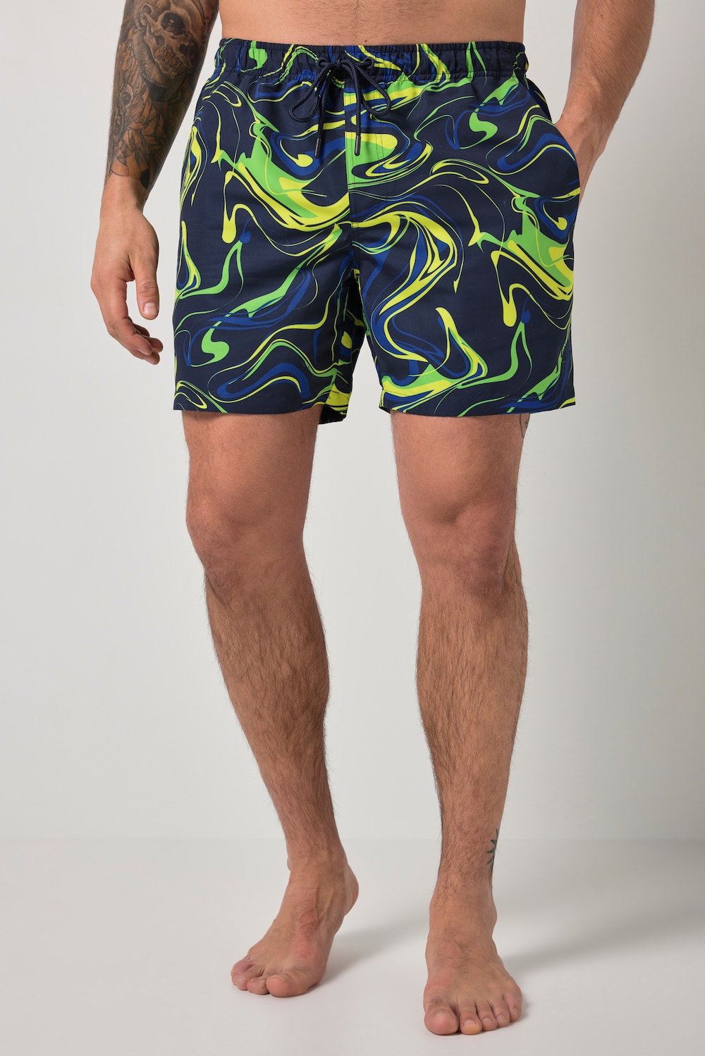 JAY-PI Badeshorts, Beachwear, Alloverprint, Elastikbund, bis 8 XL