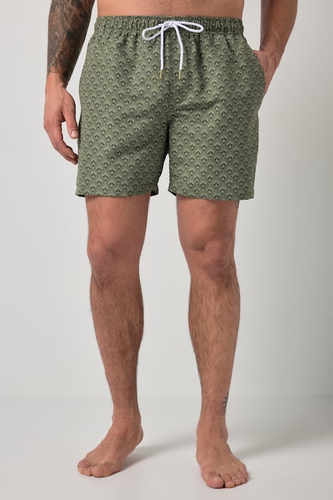 JAY-PI plavky, plážová móda, celoplošný potisk, až 8XL