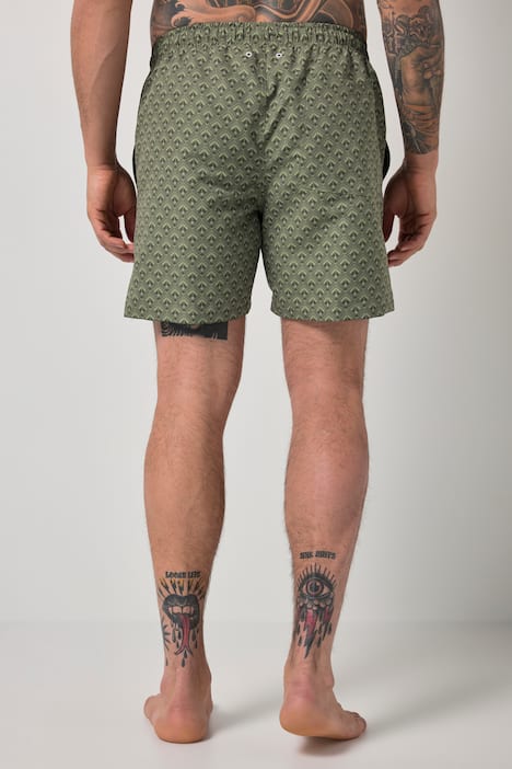 Bañador, ropa de playa, estampado allover, hasta la talla 8 XL