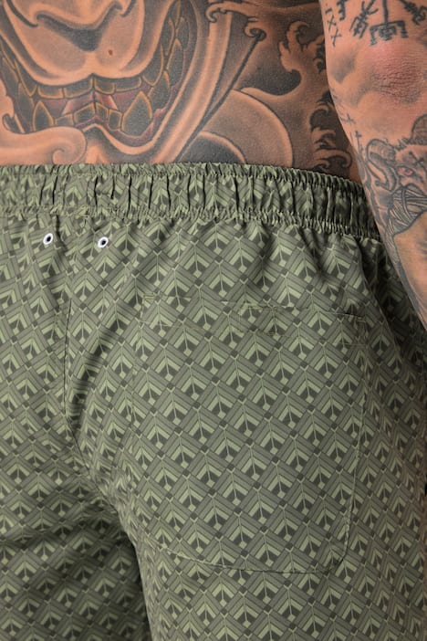 Bañador, ropa de playa, estampado allover, hasta la talla 8 XL