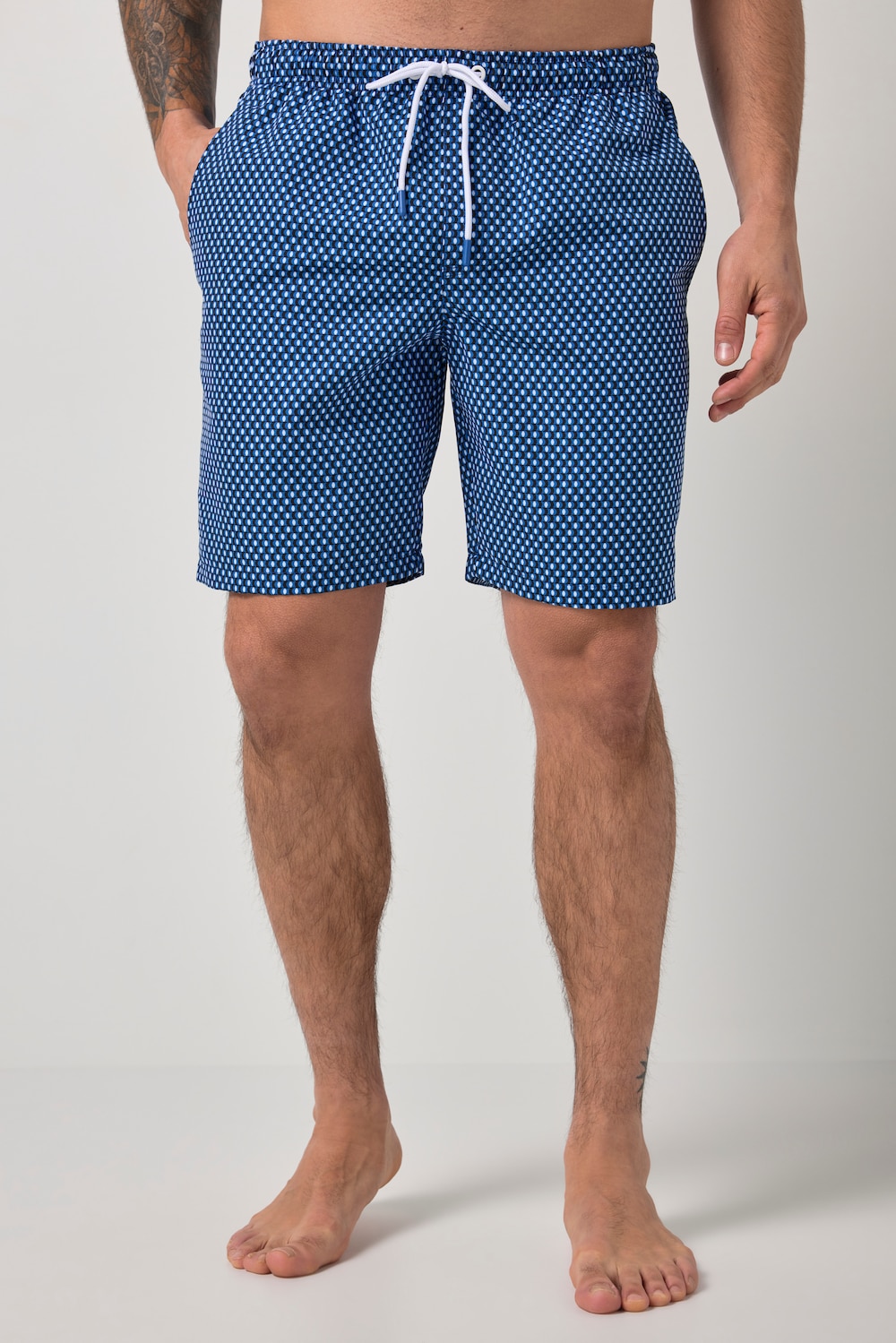 badebukse, beachwear, heldekkende trykk, opptil 8 XL