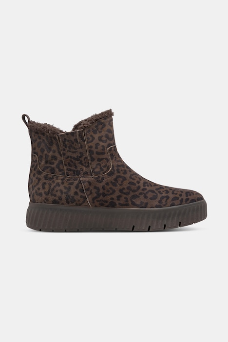 Tamaris Leder-Ankleboots, Wechselfußbett, Komfortweite
