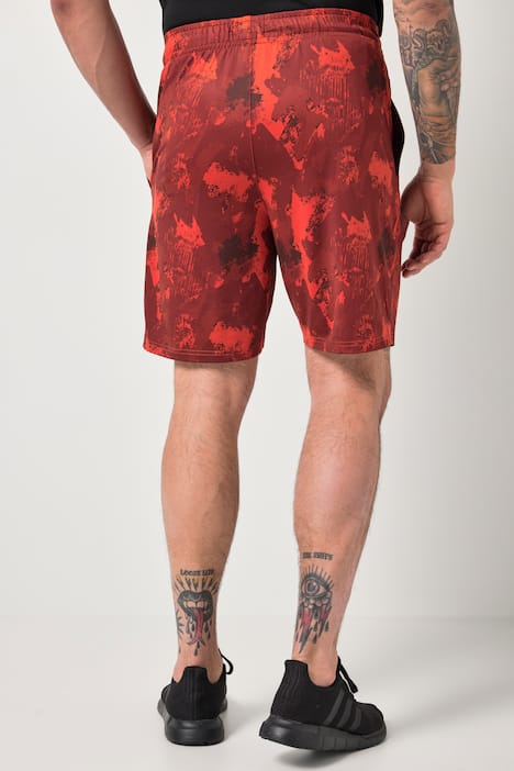 JAY-PI functionele bermuda FLEXNAMIC®, fitness, QuickDry, all-over print, tot 7XL