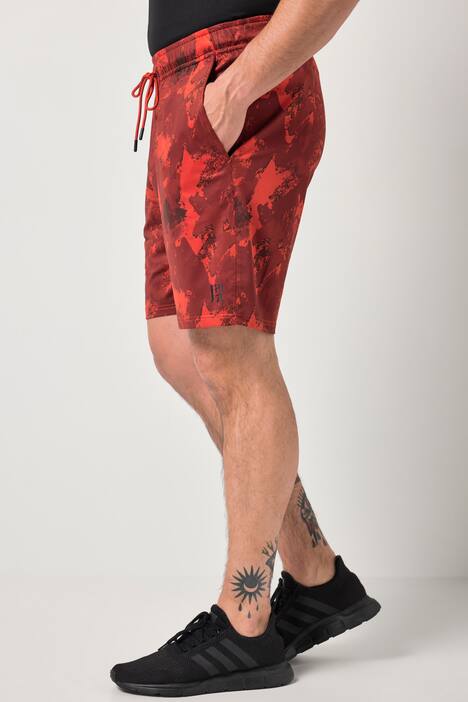 JAY-PI functionele bermuda FLEXNAMIC®, fitness, QuickDry, all-over print, tot 7XL