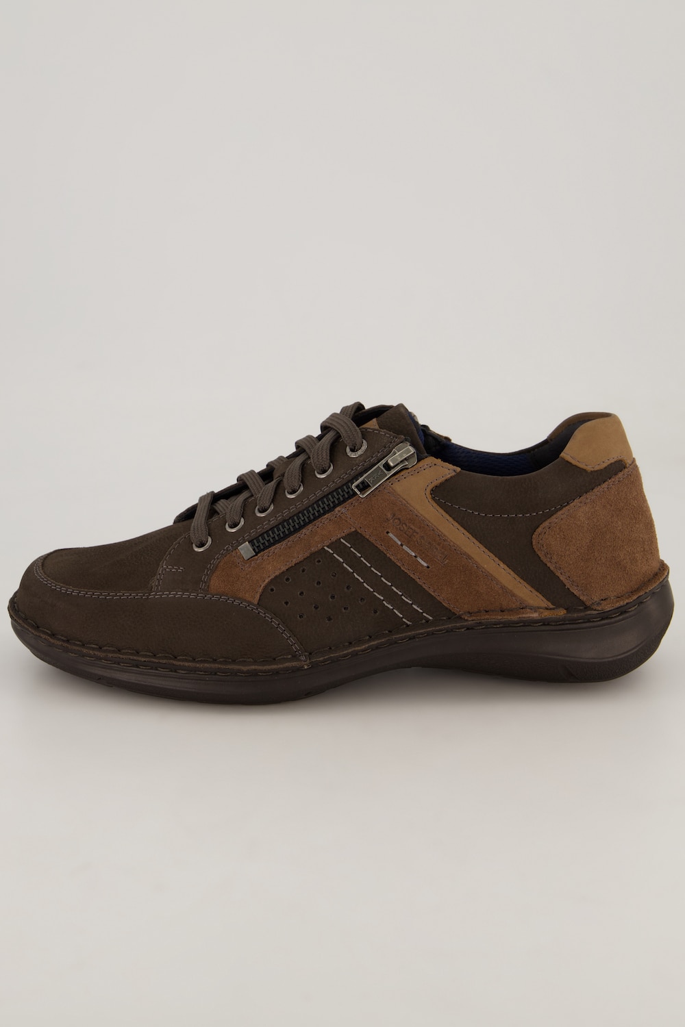 Chaussures basses Josel Seibel en cuir véritable. Fermeture zippée - jusqu'à la pointure 50