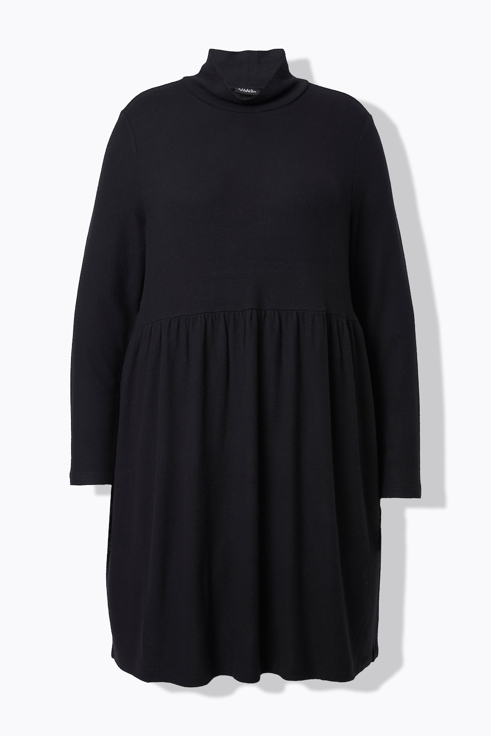 Stora storlekar Stickad klänning, Dam, svart, storlek: 58/60, Polyester/Viskos, Ulla Popken