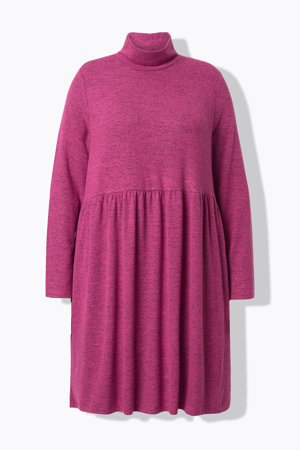 Stora storlekar Stickad klänning, Dam, rosa, storlek: 42/44, Polyester/Viskos, Ulla Popken