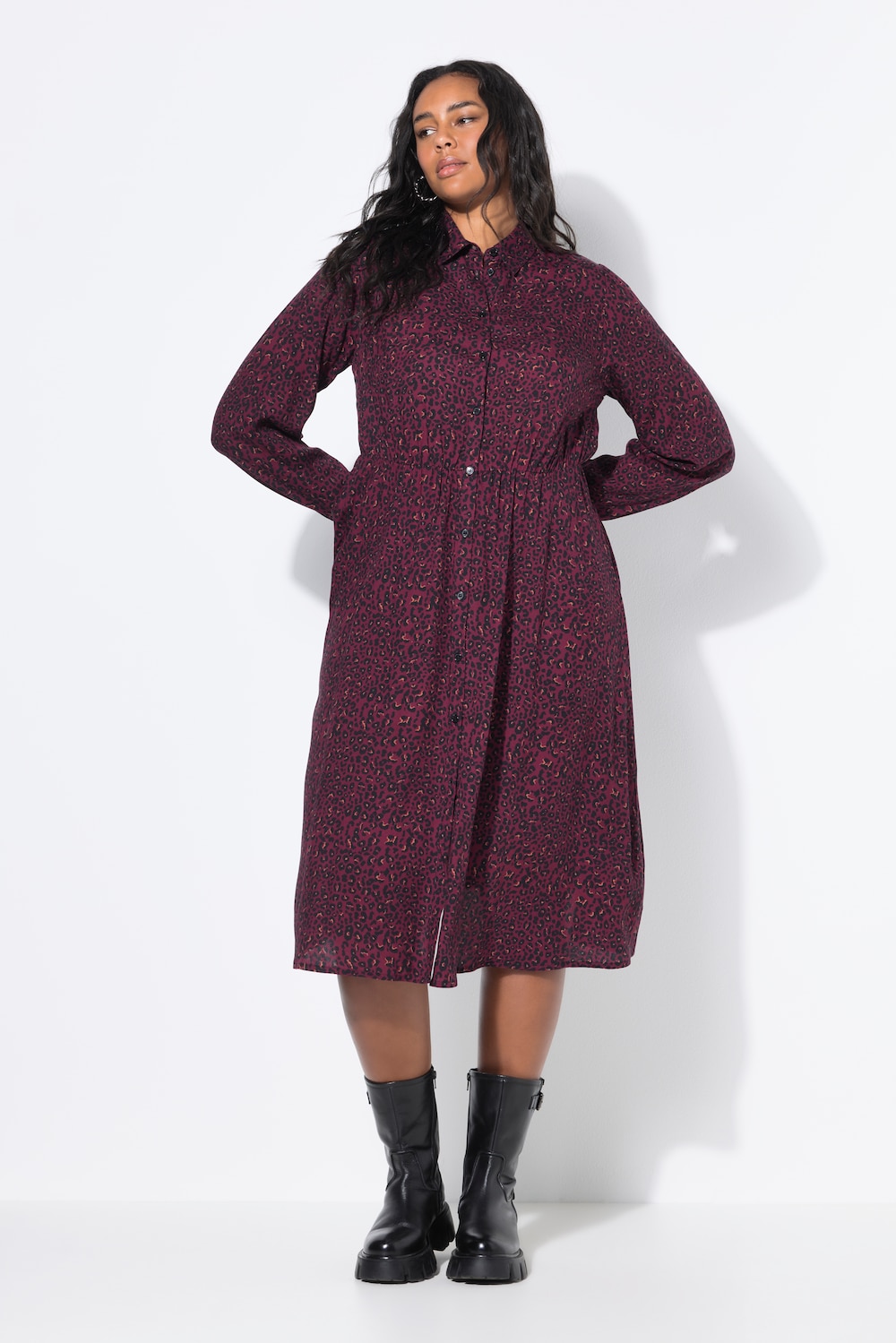 Thumbnail - Große Größen Maxikleid, Damen, rot, Größe: 54/56, Viskose, Studio Untold