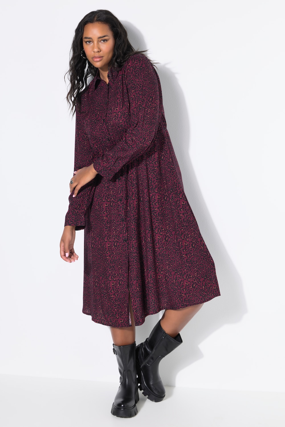 Maxikleid, A-Line, Leo