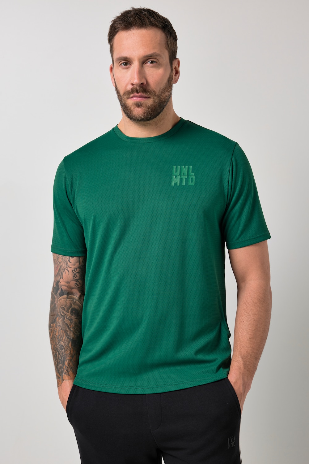 JAY-PI T-Shirt, Fitness, Halbarm, Mesh, Struktur, Brustprint, bis 7 XL