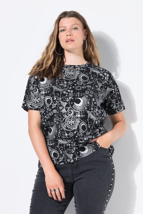T-shirt, oversized model, sterrenprint