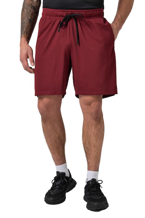 Síťované bermudy, kolekce fitness, Relax střih, do 7XL