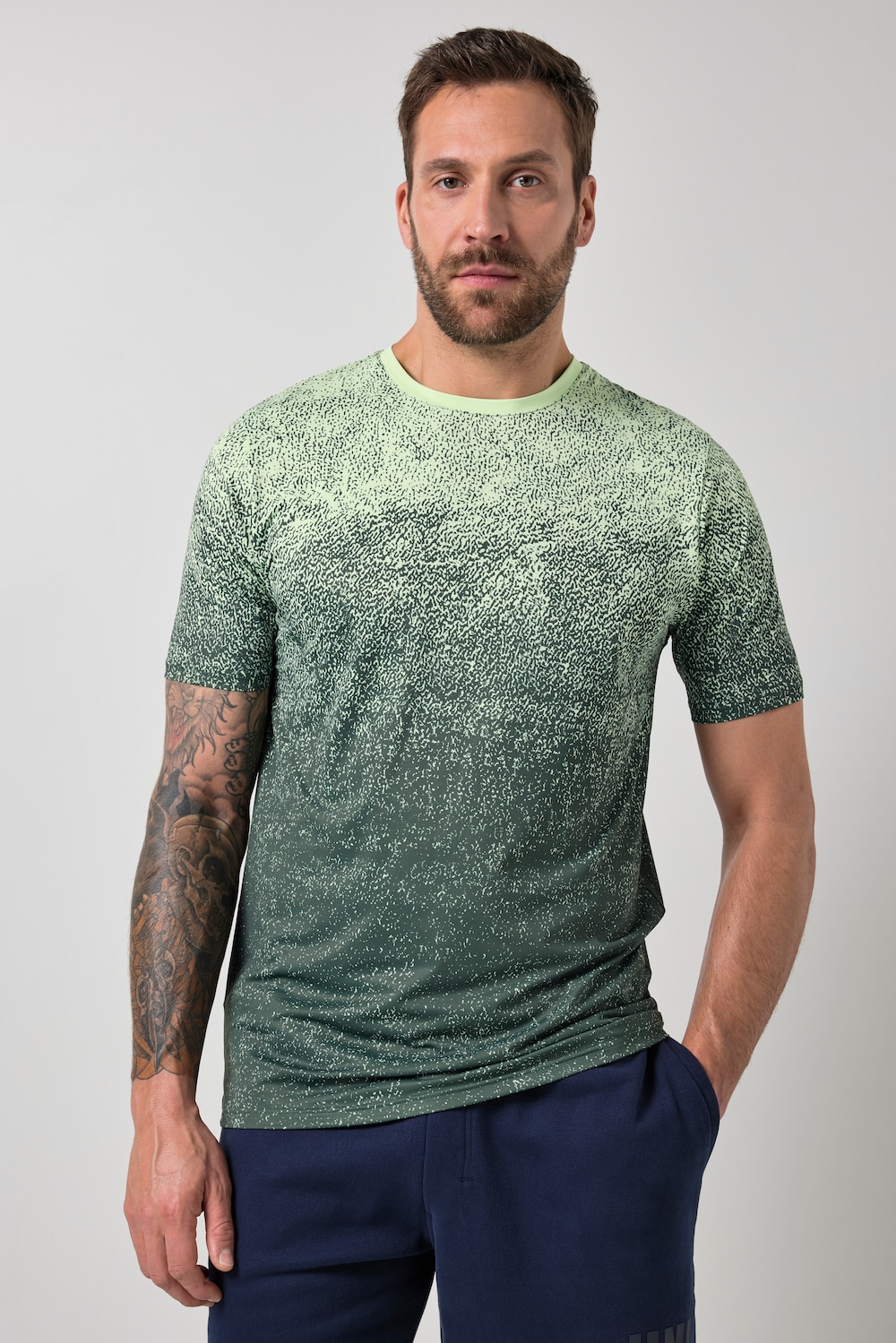 T-shirt FLEXNAMICÂ®, fitness, all-over print, korte mouwen, QuickDry, tot 7XL