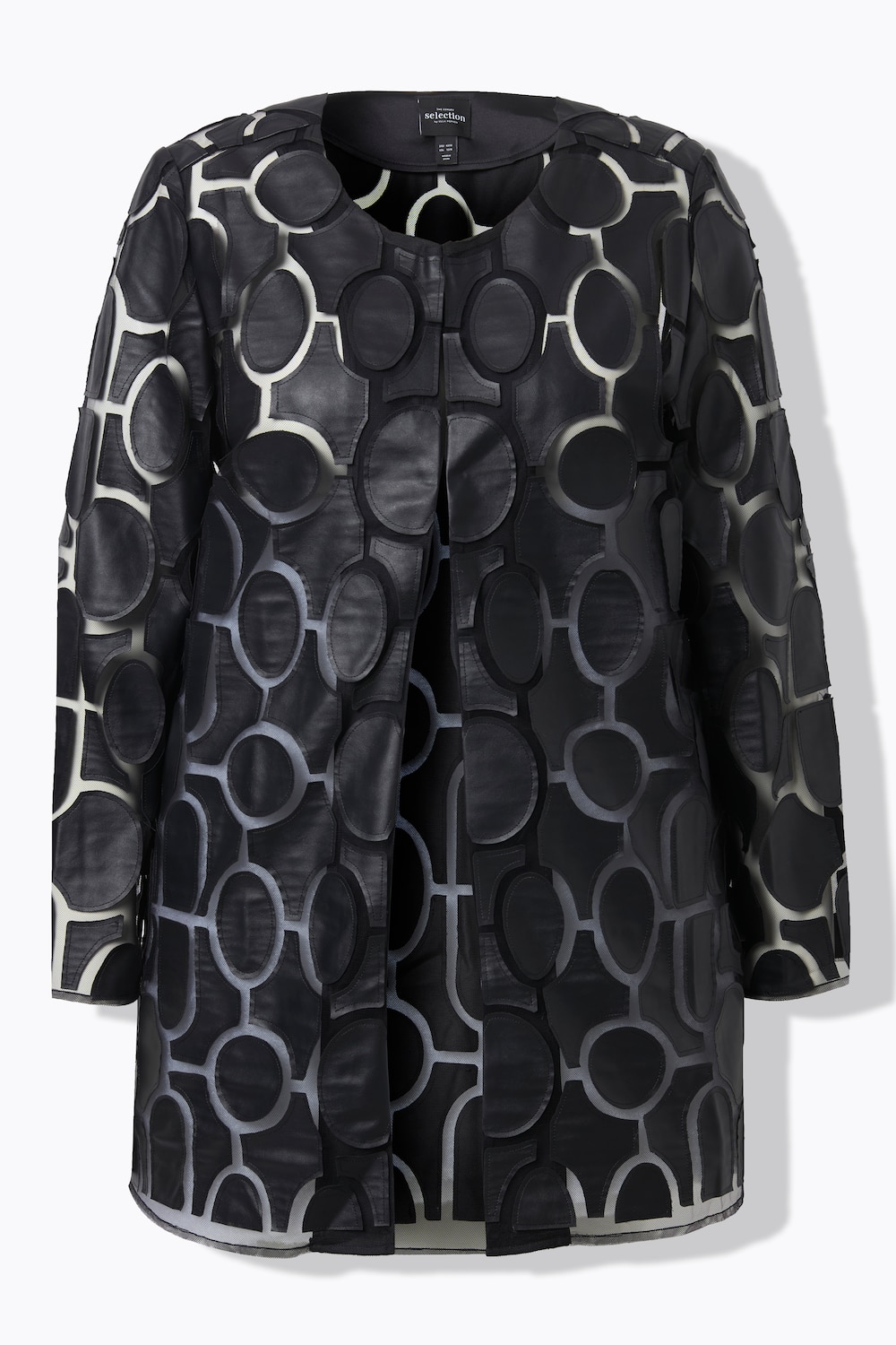 Stora storlekar Jacka, Dam, svart, storlek: 46/48, Polyester/Syntetfibrer, Ulla Popken