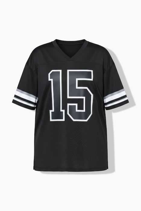 Shirt, oversized, mesh-jersey, 