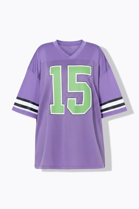 Shirt, oversized, mesh-jersey, 