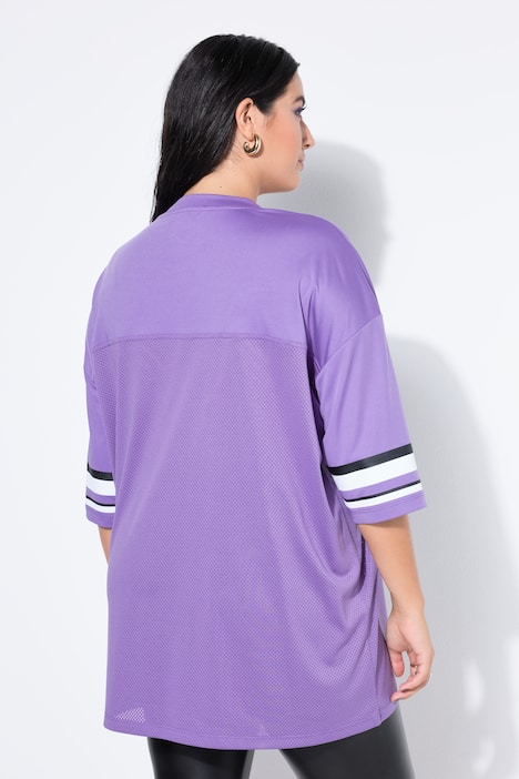 Shirt, oversized, mesh-jersey, 