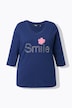 Shirt, Smile, Classic, V-hals, 3/4-mouwen
