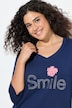 Shirt, Smile, Classic, V-hals, 3/4-mouwen