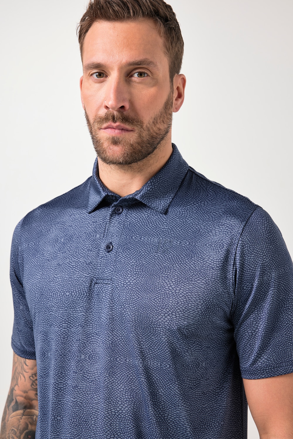 Stora storlekar Pikétröja FLEXNAMIC®, Her, grå, storlek: 7XL, Polyester/Elastan, JAY-PI