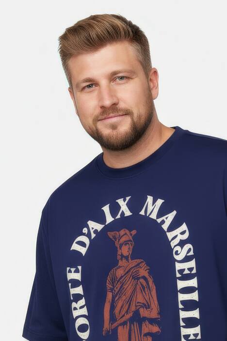 Men+ T-Shirt, Print, Halbarm, Rundhals, bis 8 XL