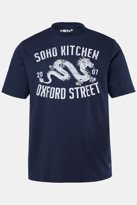 Men+ T-Shirt, Brustprint, Halbarm, Rundhals, bis 8 XL