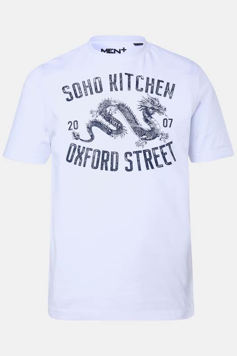 Men+ T-Shirt, Brustprint, Halbarm, Rundhals, bis 8 XL