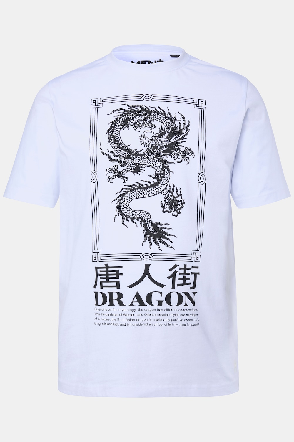 Men+ T-Shirt, Brustprint, Halbarm, Rundhals, bis 8 XL