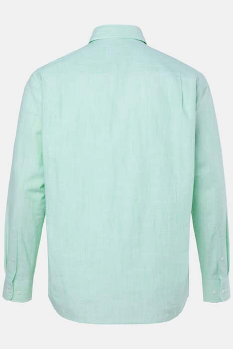 Boston Park linnenmix gestreept overhemd, lange mouw, kentkraag, comfort fit, tot 8XL